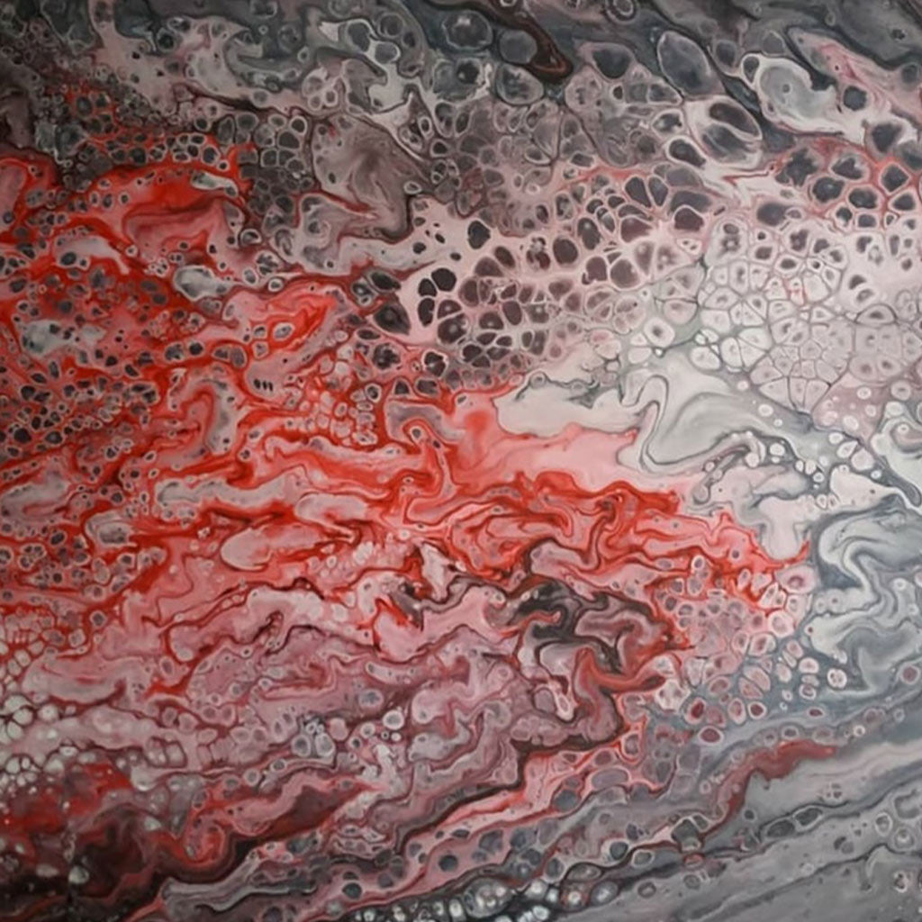 Acrilico su Tela: Pyroclastic Flow