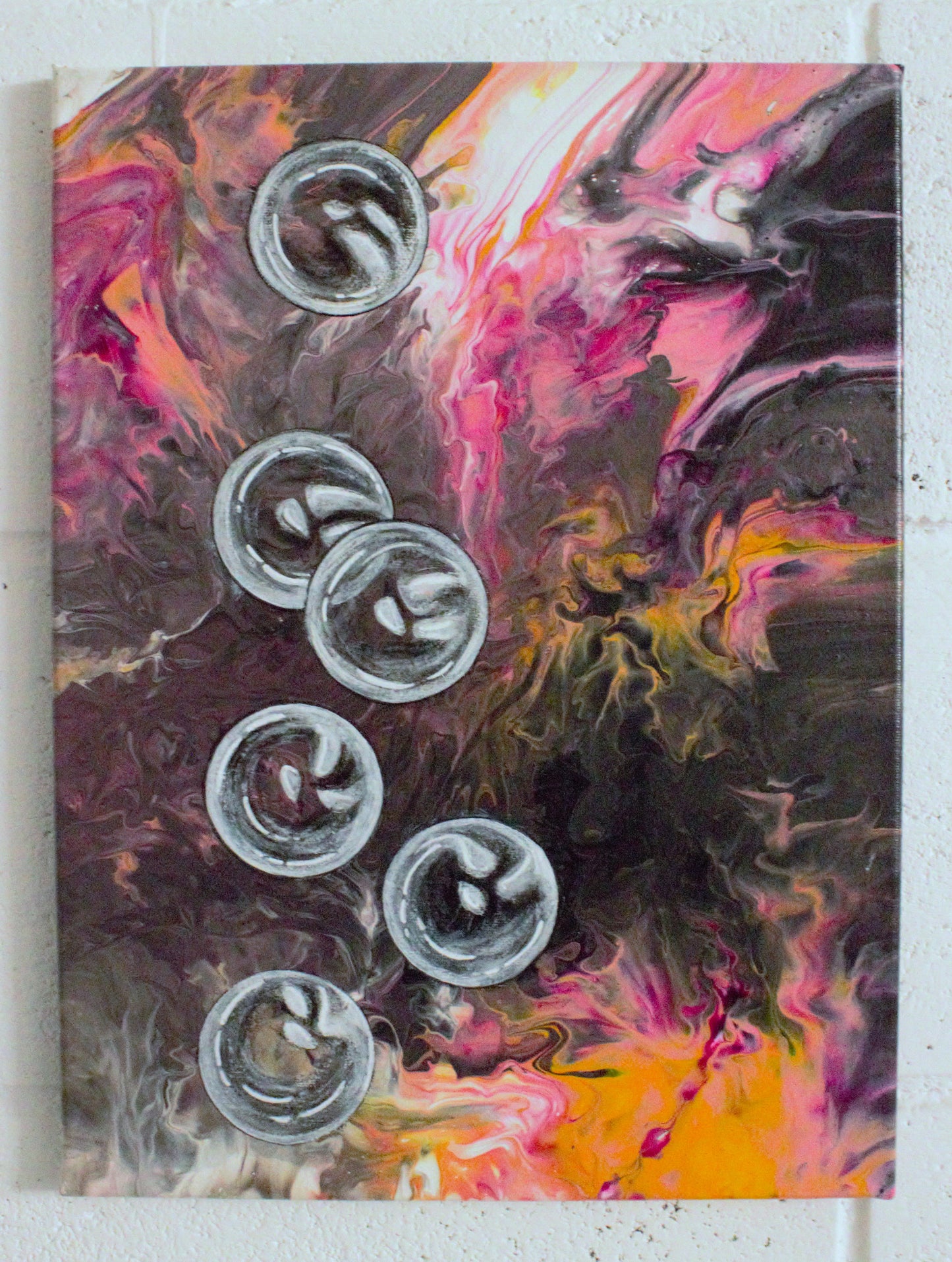Acrylic on Canvas: Bubbles