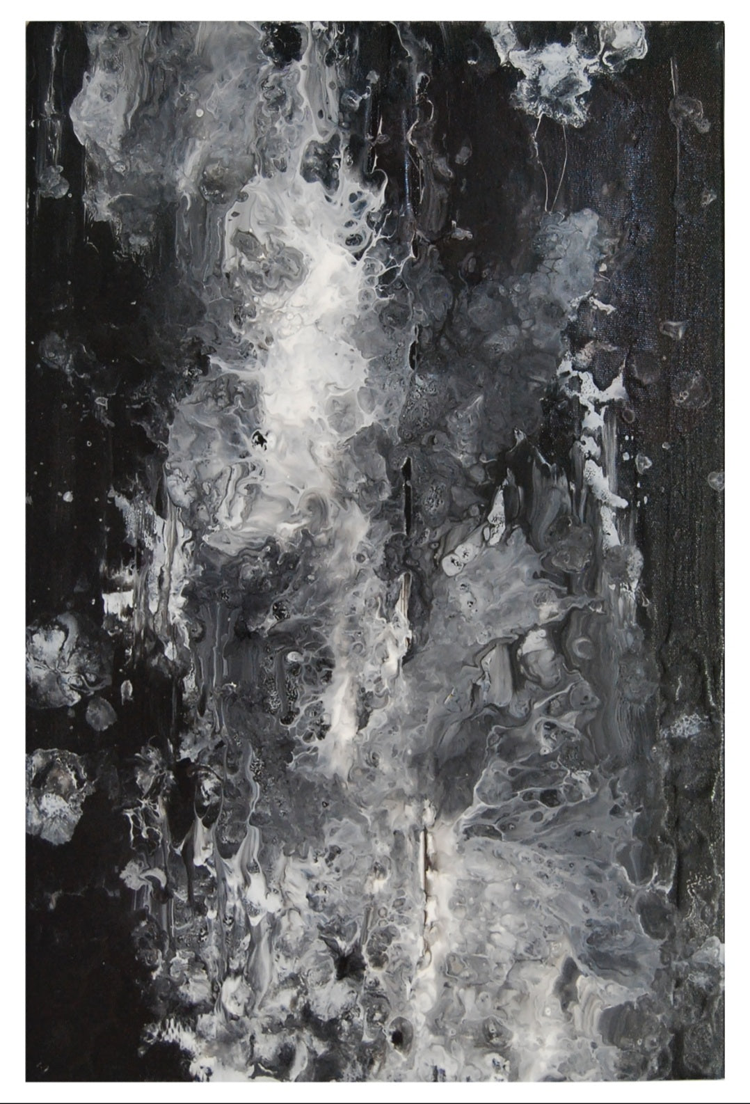 Acrilico su Tela: Forme e Fumo