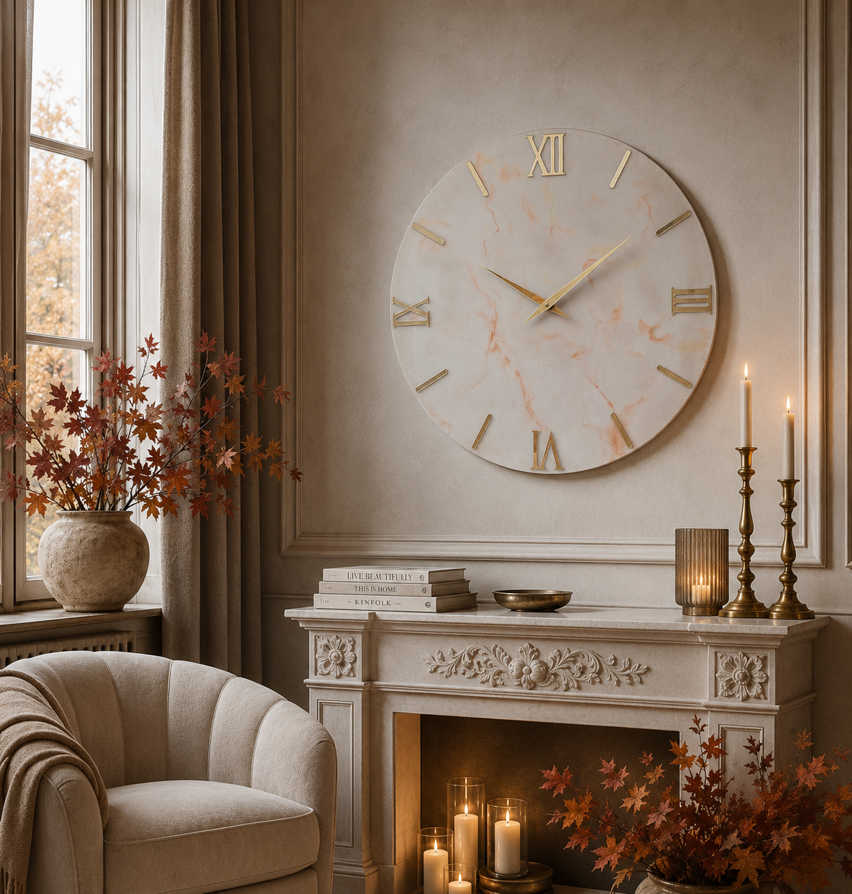 Orologio: Gold Marble