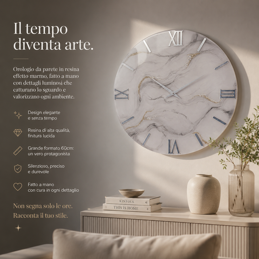 Orologio: Silver Marble