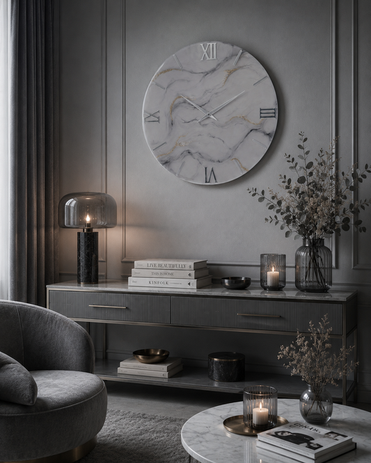 Orologio: Silver Marble